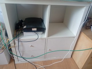 Mueble de almacenaje blanco