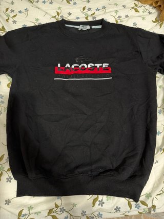 Sudadera Lacoste Negra Talla S