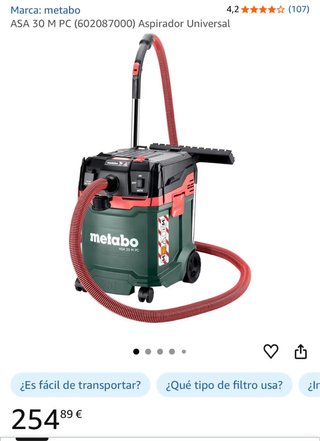 Aspirador Universal Metabo ASA 30 M PC