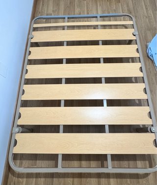 Somier fijo con estructura metálica de 135 cm