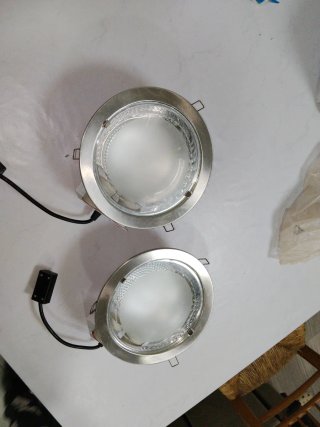 Set de 2 Focos Empotrables Metálicos