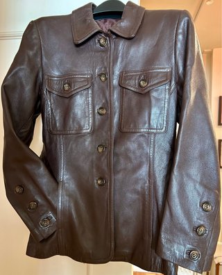Chaqueta de Piel Marrón