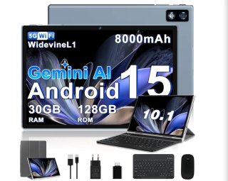 Tablet 10.1 Android 15 30GB RAM 128GB ROM