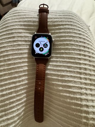 Apple Watch SE Plateado con Correa Marrón