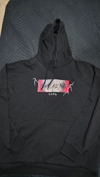 Sudadera Anime FSBN Negra Talla XL