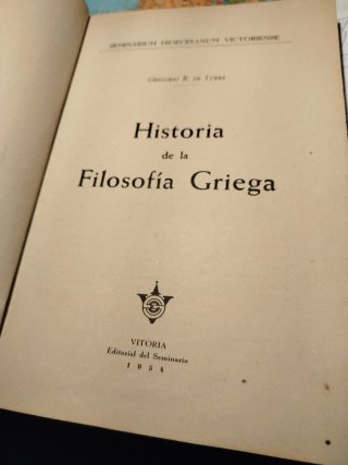 HISTORIA DE LA FILOSOFÍA GRIEGA