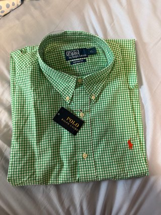 Camisa Polo Ralph Lauren Cuadros Verde XL