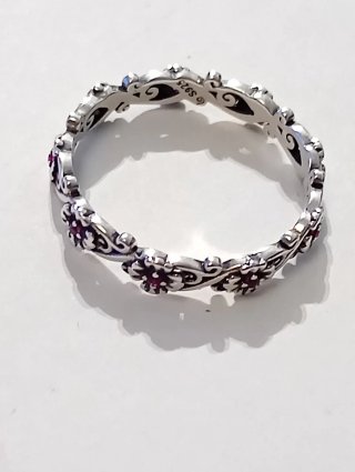 Anillo Plata con Granates