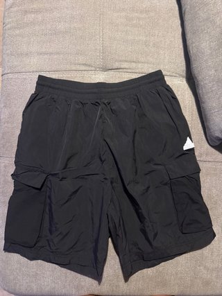 Pantalón Corto Cargo Adidas Negro