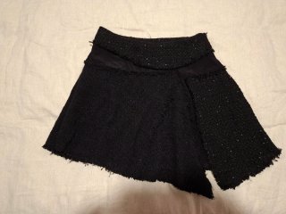 Falda ZARA Negra Talla S