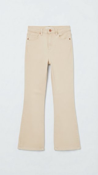 Pantalón Campana Beige