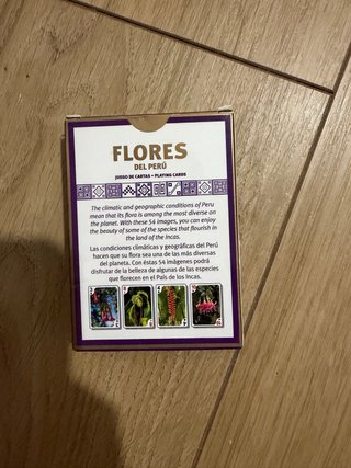 Juego de Cartas Flores del Perú