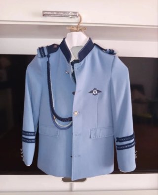 Traje de comunión Capitán azul.