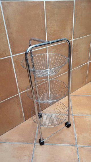 Carrito Verdulero de Metal con 3 Cestas