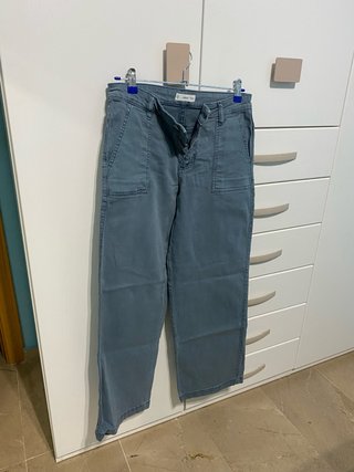 Pantalones Mango Teen Azules