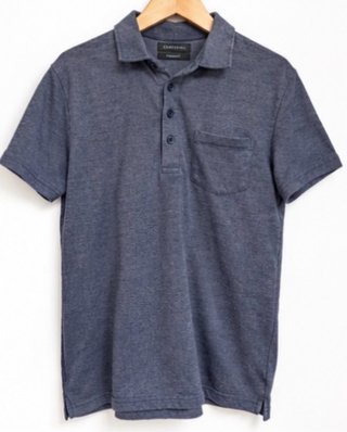 Polo Cortefiel COOLMAX Azul Jaspeado