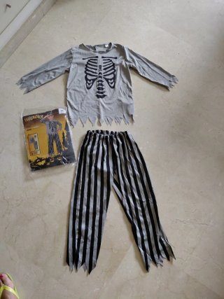 Disfraz de Pirata Esqueleto Halloween T. 8-10