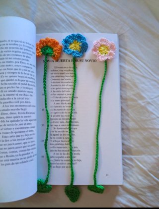 Pack 3 Marcapáginas Elásticos de Flores
