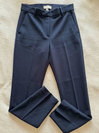 Pantalón de vestir recto azul