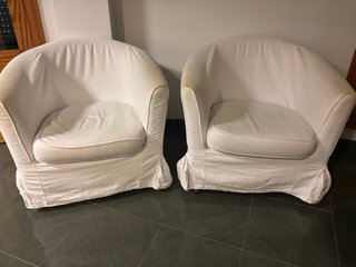 2 Poltrone Ikea Bianche modello TULLSTA