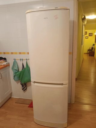Nevera AEG y Microondas Moulinex
