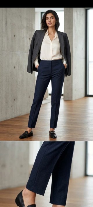 Pantalón de vestir azul talla 38