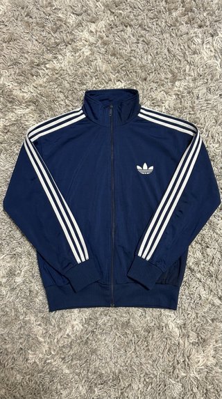 Chaqueta adidas Firebird L azul marino vintage Y2K