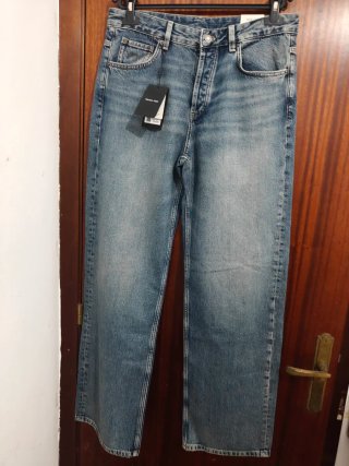 Jeans Wide Leg Massimo Dutti Talla 40
