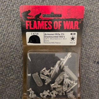 Flames of War Armored Rifle Plt. Dismounted MG's
