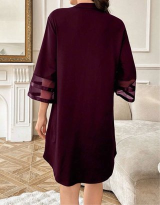 Vestido premamá morado