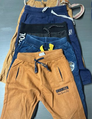 Lote de 5 pantalones para bebé talla 80