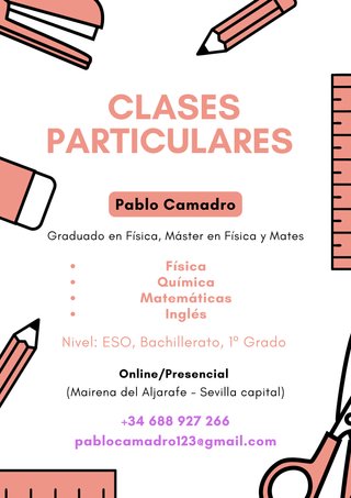Clases para ESO, Bachillerato y Universidad