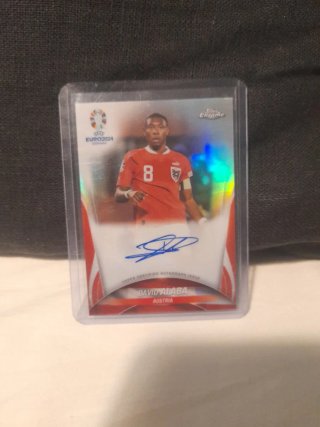 Carta Autógrafo David Alaba Topps Chrome