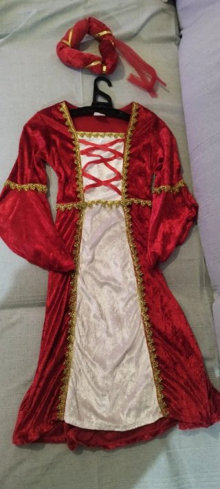 Disfraz Medieval para Niña Talla 8-9