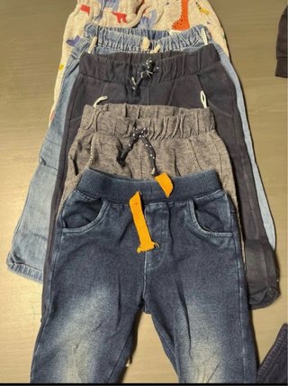 Lote de 4 pantalones niño talla 80