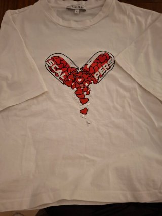 Camiseta Scalpers mujer, Blanca Estampada