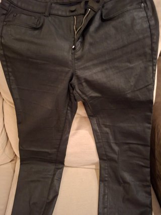 Vaquero Encerado Massimo Dutti Negro
