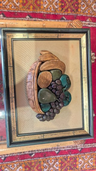 Cuadro Decorativo con Frutero de Madera