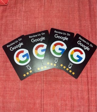 Set de 4 Tarjetas NFC Google Reviews