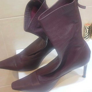 Botines Burdeos de Tacón