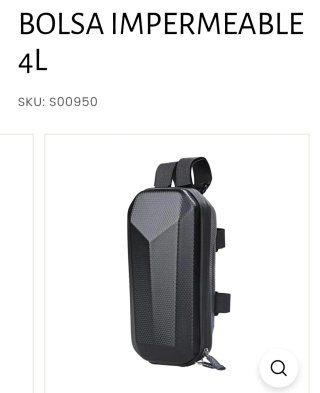 Bolsa Impermeable 4L para Patinete.