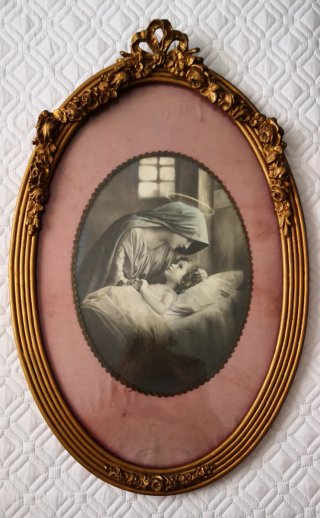 Cuadro Antiguo con Virgen
