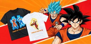 Camiseta Dragon Ball Burger King Blanca Talla L