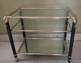 Mesa Carrito Vintage con Ruedas