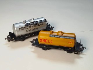 2 Vagones Cisterna Electrotren HO