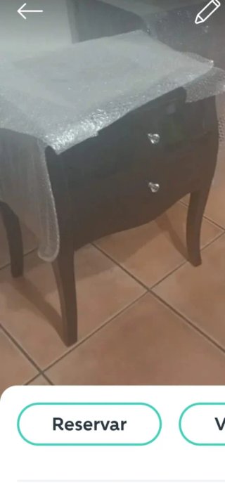 Mesita de Noche Negra de Diseño