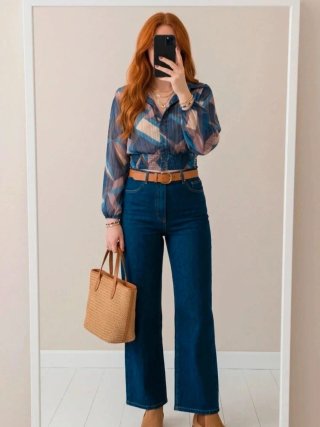 Blusa Estampada Estilo Boho