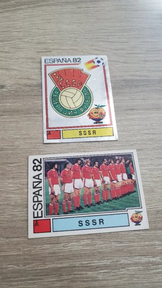 2 Cromos Panini España 82 - URSS