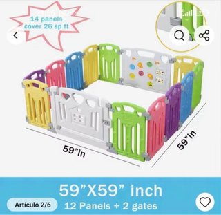 Corral Infantil Plegable 14 Paneles