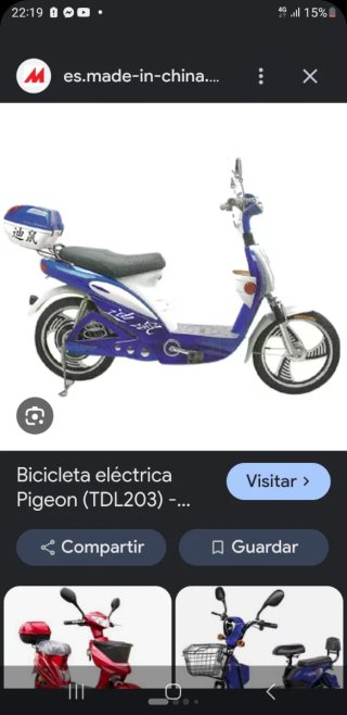 Bicicleta eléctrica Pigeon TDL203